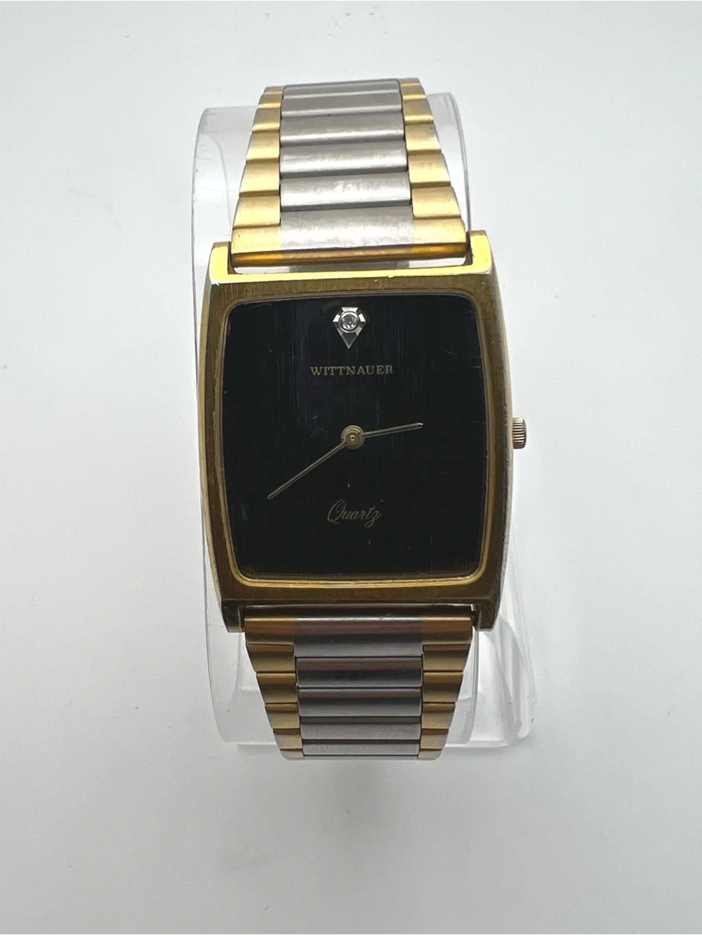Wittnauer Two-Tone Black Dial Dress Watch